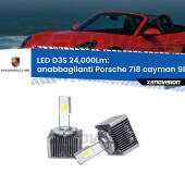 0 Anabbaglianti LED D3S per Porsche 718 cayman 982 2016 in poi 24,000Lumen Canbus D3S: Kit trasformazione LED da lampade Xenon 24000Lm - Nuovo modello 2025