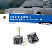 0 Anabbaglianti LED D3S per Porsche 911 991 2011 - 2013 24,000Lumen Canbus D3S: Kit trasformazione LED da lampade Xenon 24000Lm - Nuovo modello 2025