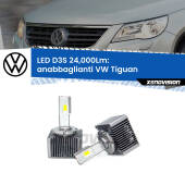 0 Anabbaglianti LED D3S per VW Tiguan  2012 - 2018 24,000Lumen Canbus D3S: Kit trasformazione LED da lampade Xenon 24000Lm - Nuovo modello 2025