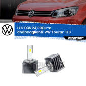 0 Anabbaglianti LED D3S per VW Touran 1T3 2010 - 2015 24,000Lumen Canbus D3S: Kit trasformazione LED da lampade Xenon 24000Lm - Nuovo modello 2025