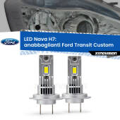 0 Anabbaglianti LED Ford Transit Custom con fari lenticolari: H7 Nava H7: Kit LED Nava 20.000Lumen