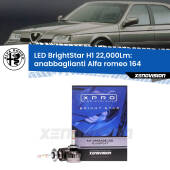 0 Anabbaglianti LED H1 22,000Lm per Alfa romeo 164  1992 - 1998 H1: Kit LED BrightStar 22000Lm