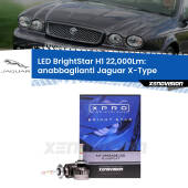 0 Anabbaglianti LED H1 22,000Lm per Jaguar X-Type  2001 - 2009 H1: Kit LED BrightStar 22000Lm