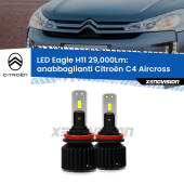 0 Anabbaglianti LED H11 29,000Lm per Citroën C4 Aircross prima serie H11: Kit LED Eagle 29.000Lumen
