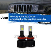 0 Anabbaglianti LED H11 29,000Lm per Jeep Commander 2005 - 2010 H11: Kit LED Eagle 29.000Lumen