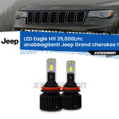 0 Anabbaglianti LED H11 29,000Lm per Jeep Grand cherokee IV WK2 2011 - 2020 H11: Kit LED Eagle 29.000Lumen