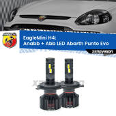0 Anabbaglianti LED H4 24,000Lumen per Abarth Punto Evo 2010 - 2014 H4: Kit LED Eagle Mini 24.000Lm