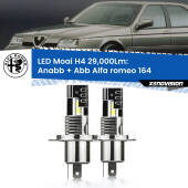 0 Anabbaglianti LED H4 29,000Lm per Alfa romeo 164  1987 - 1991 H4: Kit LED Moai 29.000Lumen
