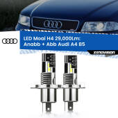 0 Anabbaglianti LED H4 29,000Lm per Audi A4 B5 a parabola singola H4: Kit LED Moai 29.000Lumen