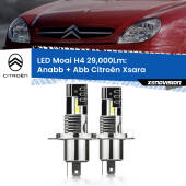 0 Anabbaglianti LED H4 29,000Lm per Citroën Xsara a parabola singola H4: Kit LED Moai 29.000Lumen