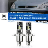0 Anabbaglianti LED H4 29,000Lm per Citroën Xsara picasso  1999 - 2012 H4: Kit LED Moai 29.000Lumen
