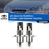 0 Anabbaglianti LED H4 29,000Lm per Daewoo Tacuma 2000 - 2005 H4: Kit LED Moai 29.000Lumen