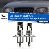 0 Anabbaglianti LED H4 29,000Lm per Daihatsu Applause II 1997 - 2000 H4: Kit LED Moai 29.000Lumen