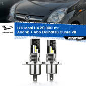 0 Anabbaglianti LED H4 29,000Lm per Daihatsu Cuore VII  2007 - 2018 H4: Kit LED Moai 29.000Lumen