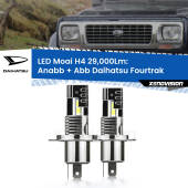 0 Anabbaglianti LED H4 29,000Lm per Daihatsu Fourtrak 1985 - 1998 H4: Kit LED Moai 29.000Lumen