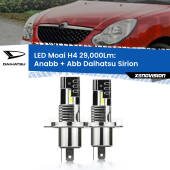 0 Anabbaglianti LED H4 29,000Lm per Daihatsu Sirion 2005 - 2008 H4: Kit LED Moai 29.000Lumen