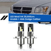 0 Anabbaglianti LED H4 29,000Lm per Dodge Caliber 2006 - 2011 H4: Kit LED Moai 29.000Lumen