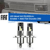 0 Anabbaglianti LED H4 29,000Lm per Fiat Ducato 290 1989 - 1994 H4: Kit LED Moai 29.000Lumen