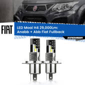 0 Anabbaglianti LED H4 29,000Lm per Fiat Fullback 2016 - 2019 H4: Kit LED Moai 29.000Lumen