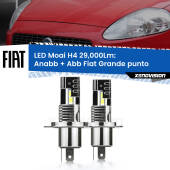 0 Anabbaglianti LED H4 29,000Lm per Fiat Grande punto  2005 - 2018 H4: Kit LED Moai 29.000Lumen