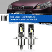 0 Anabbaglianti LED H4 29,000Lm per Fiat Sedici 2006 - 2014 H4: Kit LED Moai 29.000Lumen