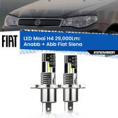 0 Anabbaglianti LED H4 29,000Lm per Fiat Siena a parabola singola H4: Kit LED Moai 29.000Lumen