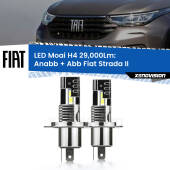 0 Anabbaglianti LED H4 29,000Lm per Fiat Strada II prima serie H4: Kit LED Moai 29.000Lumen