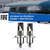 0 Anabbaglianti LED H4 29,000Lm per Fiat Uno 1983 - 1995 H4: Kit LED Moai 29.000Lumen