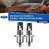 0 Anabbaglianti LED H4 29,000Lm per Ford Fiesta Mk3 1989 - 1995 H4: Kit LED Moai 29.000Lumen