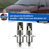 0 Anabbaglianti LED H4 29,000Lm per Ford usa Windstar A3 1995 - 2000 H4: Kit LED Moai 29.000Lumen