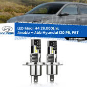 0 Anabbaglianti LED H4 29,000Lm per Hyundai I20 PB, PBT a parabola singola H4: Kit LED Moai 29.000Lumen