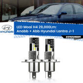 0 Anabbaglianti LED H4 29,000Lm per Hyundai Lantra J-1 1990 - 1995 H4: Kit LED Moai 29.000Lumen
