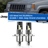 0 Anabbaglianti LED H4 29,000Lm per Jeep Grand cherokee ZJ 1993 - 1998 H4: Kit LED Moai 29.000Lumen