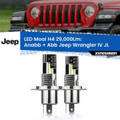 0 Anabbaglianti LED H4 29,000Lm per Jeep Wrangler IV JL 2017 in poi H4: Kit LED Moai 29.000Lumen