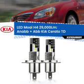 0 Anabbaglianti LED H4 29,000Lm per KIA Cerato TD 2008 - 2011 H4: Kit LED Moai 29.000Lumen