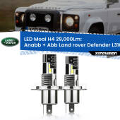 0 Anabbaglianti LED H4 29,000Lm per Land rover Defender L316 1998 - 2016 H4: Kit LED Moai 29.000Lumen