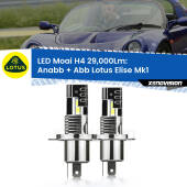 0 Anabbaglianti LED H4 29,000Lm per Lotus Elise Mk1 1996 - 2009 H4: Kit LED Moai 29.000Lumen