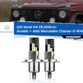 0 Anabbaglianti LED H4 29,000Lm per Mercedes Classe-G W461 1990 - 2000 H4: Kit LED Moai 29.000Lumen