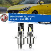 0 Anabbaglianti LED H4 29,000Lm per MG  3  2011 in poi H4: Kit LED Moai 29.000Lumen