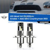 0 Anabbaglianti LED H4 29,000Lm per Mini Countryman R60 2010 - 2016 H4: Kit LED Moai 29.000Lumen