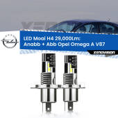 0 Anabbaglianti LED H4 29,000Lm per Opel Omega A V87 1986 - 1994 H4: Kit LED Moai 29.000Lumen