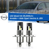 0 Anabbaglianti LED H4 29,000Lm per Opel Vectra A J89 1988 - 1995 H4: Kit LED Moai 29.000Lumen