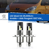 0 Anabbaglianti LED H4 29,000Lm per Peugeot 1007 KM_ 2005 - 2009 H4: Kit LED Moai 29.000Lumen