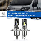 0 Anabbaglianti LED H4 29,000Lm per Peugeot Boxer Mk1 1994 - 2002 H4: Kit LED Moai 29.000Lumen
