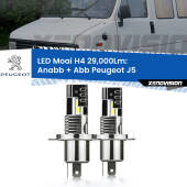 0 Anabbaglianti LED H4 29,000Lm per Peugeot J5 1990 - 1994 H4: Kit LED Moai 29.000Lumen