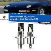 0 Anabbaglianti LED H4 29,000Lm per Porsche 928  1977 - 1995 H4: Kit LED Moai 29.000Lumen