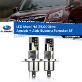 0 Anabbaglianti LED H4 29,000Lm per Subaru Forester SF 1997 - 2002 H4: Kit LED Moai 29.000Lumen