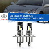 0 Anabbaglianti LED H4 29,000Lm per Toyota Celica T180 1989 - 1993 H4: Kit LED Moai 29.000Lumen