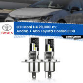 0 Anabbaglianti LED H4 29,000Lm per Toyota Corolla E100 1992 - 1997 H4: Kit LED Moai 29.000Lumen