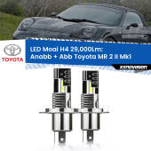 0 Anabbaglianti LED H4 29,000Lm per Toyota MR 2 II Mk1 1989 - 2000 H4: Kit LED Moai 29.000Lumen